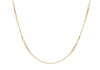 9ct Yellow Gold Open Links Station Necklace