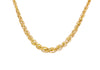 9ct Yellow Gold Oval Wreath Links Necklace