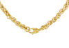 9ct Yellow Gold Oval Wreath Links Necklace