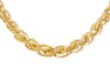 9ct Yellow Gold Oval Wreath Links Necklace
