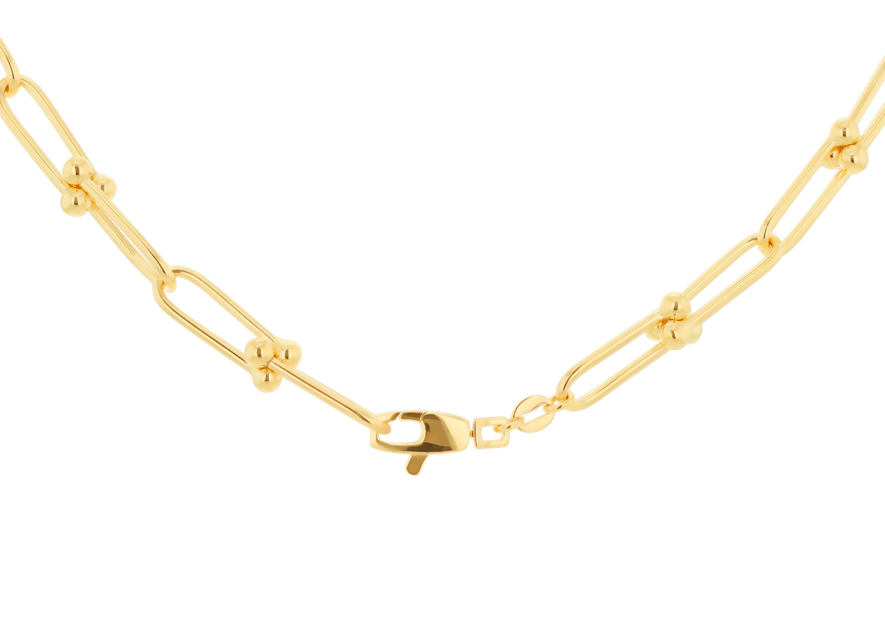 9ct Yellow Gold Nautical Paper Links Chain Necklace