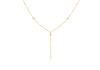 9ct Yellow Gold Diamond Cut Ball Y Necklet