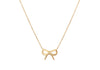 9ct Yellow Gold Bow Necklace