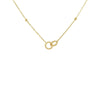 9ct Yellow Gold Interlocking Circle Station Necklace