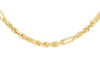 9ct Yellow Gold Diamond Cut Figaro Rope Chain