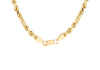 9ct Yellow Gold Diamond Cut Knot Links Rope Chain
