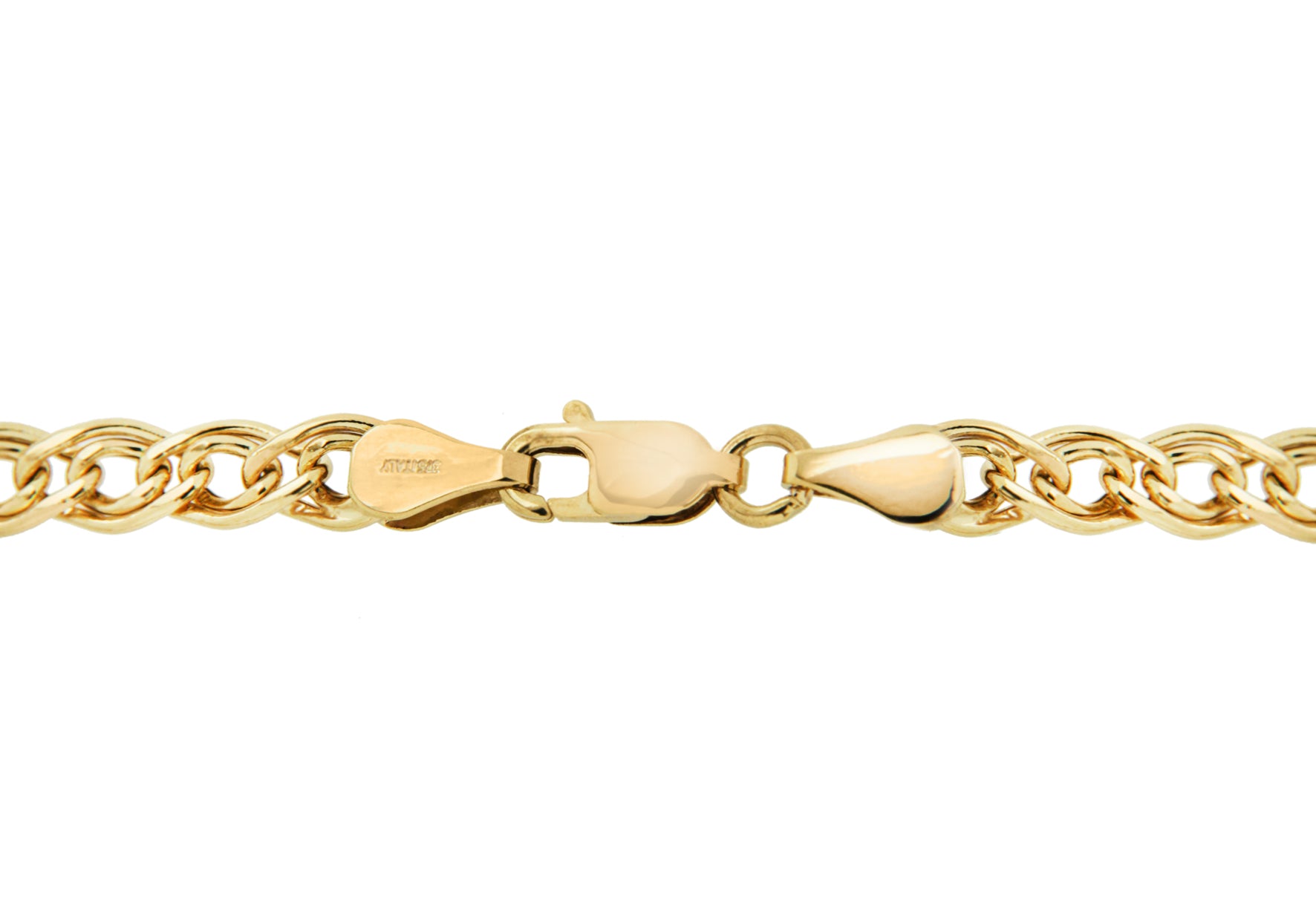 9ct Yellow Gold Double Curb Knot Chain