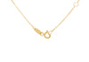 9ct Yellow Gold White Zirconia Wreath Necklace