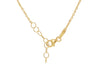 9ct Yellow Gold Black Onyx Clover Petal Necklace