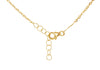 9ct Yellow Gold Black Onyx Interlocked Heart Necklace