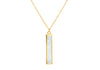 9ct Yellow Gold Mother Of Pearl Bar Necklace