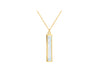 9ct Yellow Gold Mother Of Pearl Bar Necklace