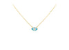 9ct Yellow Gold Evil Eye Pendant Necklace