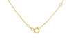 9ct Yellow Gold White Zirconia Station Necklace