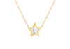 9ct Yellow Gold Mother Of Pearl Star Necklet