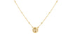 9ct Yellow Gold Rainbow Round Ball Chain Pendant