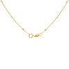 9ct Yellow Gold Shimmer Clover Adjustable Trace & Ball Chain Necklace