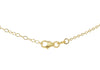 9ct Yellow Gold White Zirconia Graduated Bar Necklace