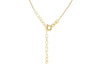9ct Yellow Gold White Zirconia Celtic Necklace