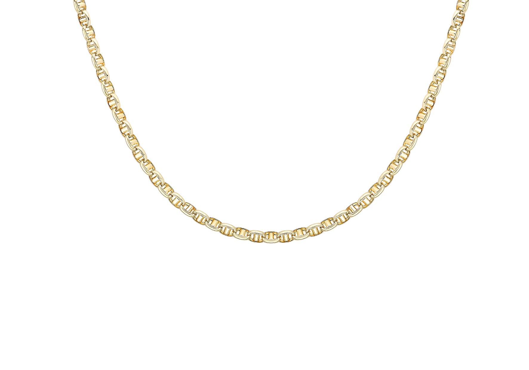 9ct Yellow Gold Cuban Chain Links Necklace