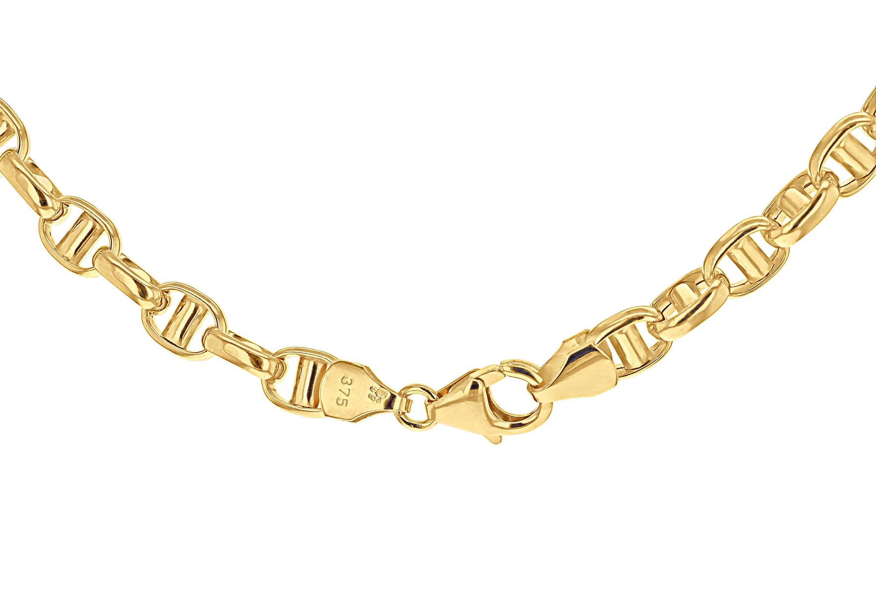 9ct Yellow Gold Cuban Chain Links Necklace