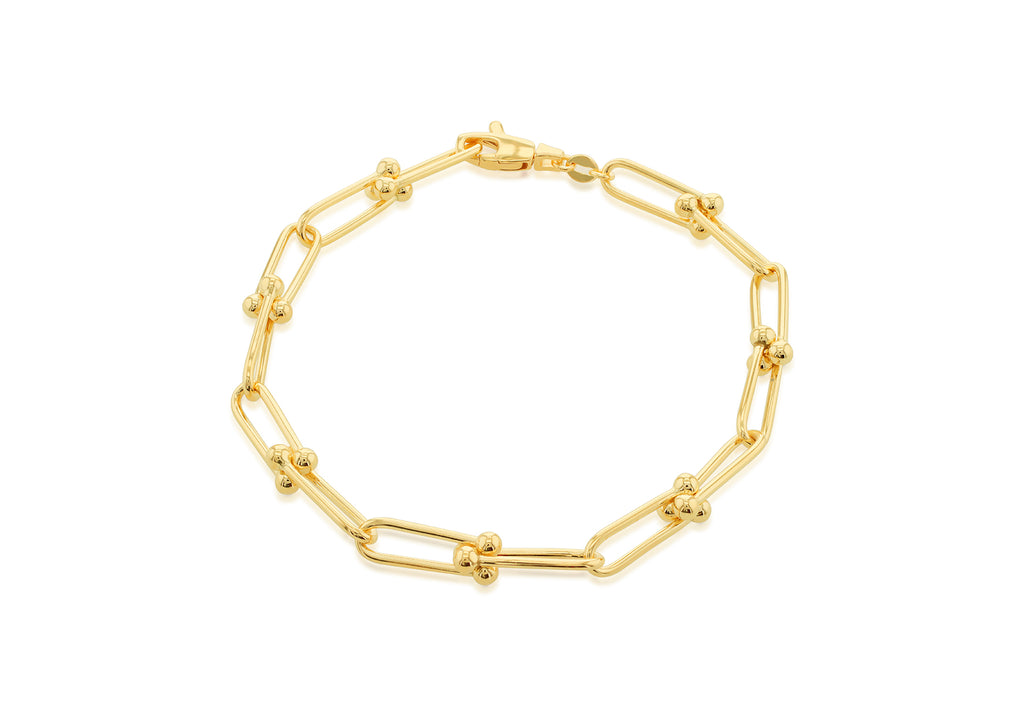 9ct Yellow Gold Paperlinks Bracelet