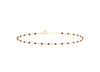 9ct Yellow Gold Red Enamel Mini Links Bracelet