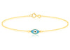9ct Yellow Evil Eye Bracelet