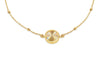 9ct Yellow Gold Round Rainbow Ball Chain Bracelet
