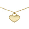 9ct Yellow Gold Heart Lock Charm Drop Bracelet