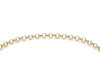 9ct Yellow Gold Round Belcher Padlock & Safety Chain Bracelet