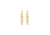 9ct Yellow Gold Diamond-Cut Twisted Braided Hoop Earrings