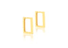 9ct Yellow Gold Square Hoop Earrings