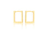 9ct Yellow Gold Square Hoop Earrings