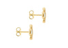 9ct Yellow Gold Mother of Pearl Clover Stud Earrings