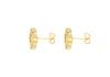 9ct Yellow Gold Rainbow Petal Stud Earrings