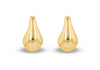 9ct Yellow Gold Bell Teardrop Stud Earrings