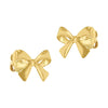 9ct Yellow Gold Bow Stud Earrings