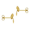 9ct Yellow Gold Bow Stud Earrings