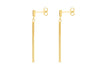 9ct Yellow Gold Bar Drop Earrings