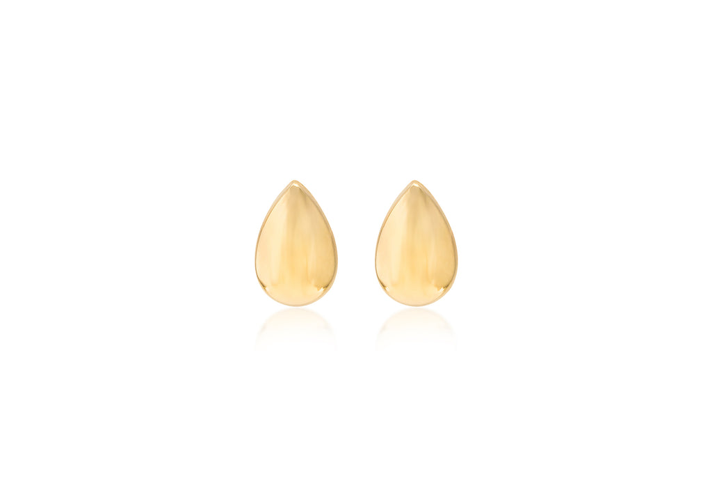 9ct Yellow Gold Mini Teardrop Stud Earrings