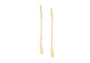 9ct Yellow Gold Teardrop Drop Hook Earrings