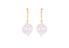 9ct Yellow Gold Baroque Pearl Drop Earrings