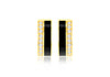 9ct Yellow Gold 0.90ct Diamond Crescent Stud Earrings