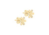 9ct Yellow Gold Zirconia Flower Stud Earrings