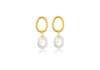9ct Yellow Gold Baroque Freshwater Pearl Drop Earrings