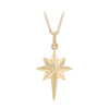 9ct Yellow Gold North Star Pendant Necklace