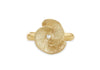 9ct Yellow Gold 0.01ct Diamond Flower Bloom Ring