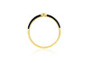 9ct Yellow Gold 0.05ct Diamond Black Enamel Ring