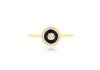 9ct Yellow Gold 0.05ct & 0.19ct Diamond Halo Ring